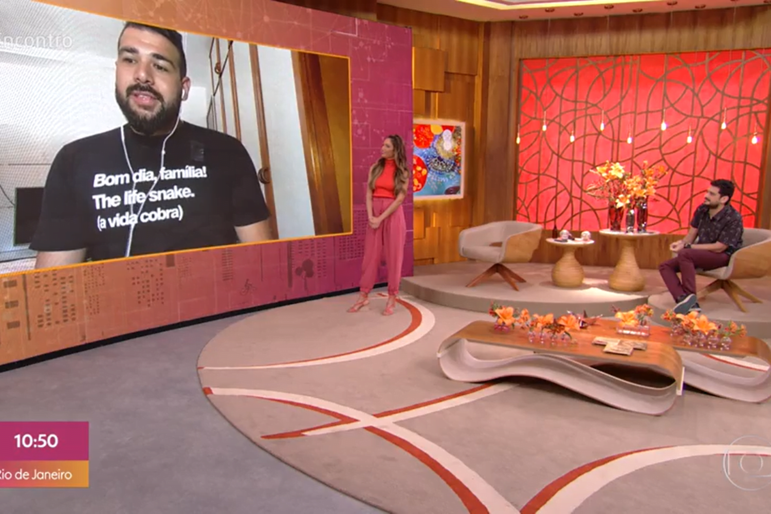 Eduardo Torreão participou do Encontro com Fátima Bernardes