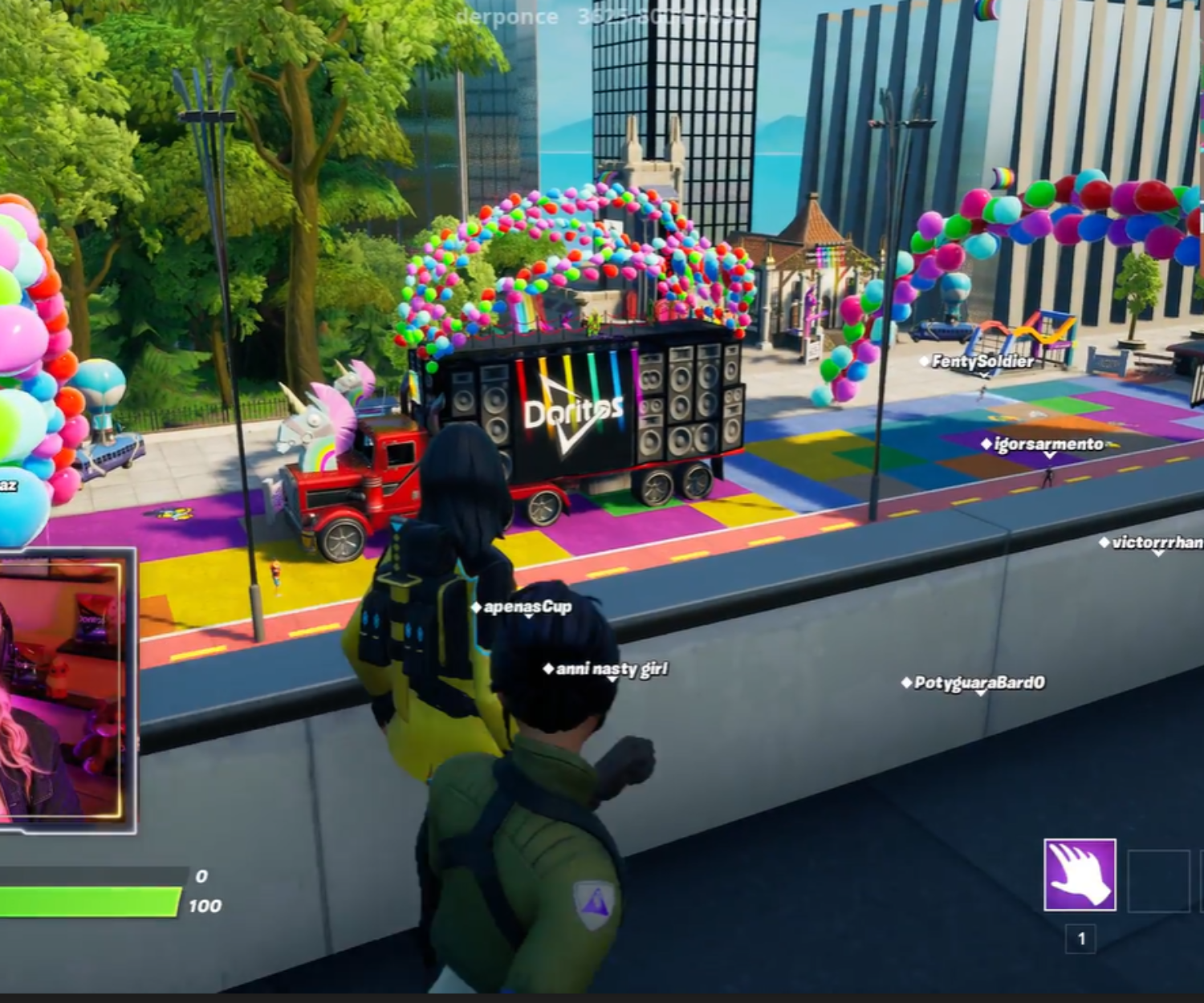 Bryanna Nasck desbrava mapa de Doritos em Fornite