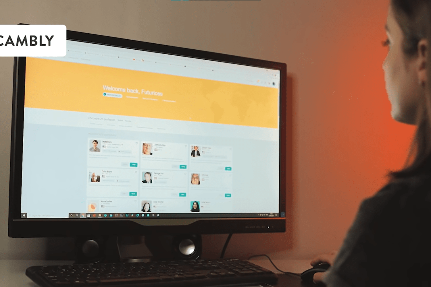 Futurices de Bela Eichler em campanha para o Cambly - EPIC Digitais - 2021