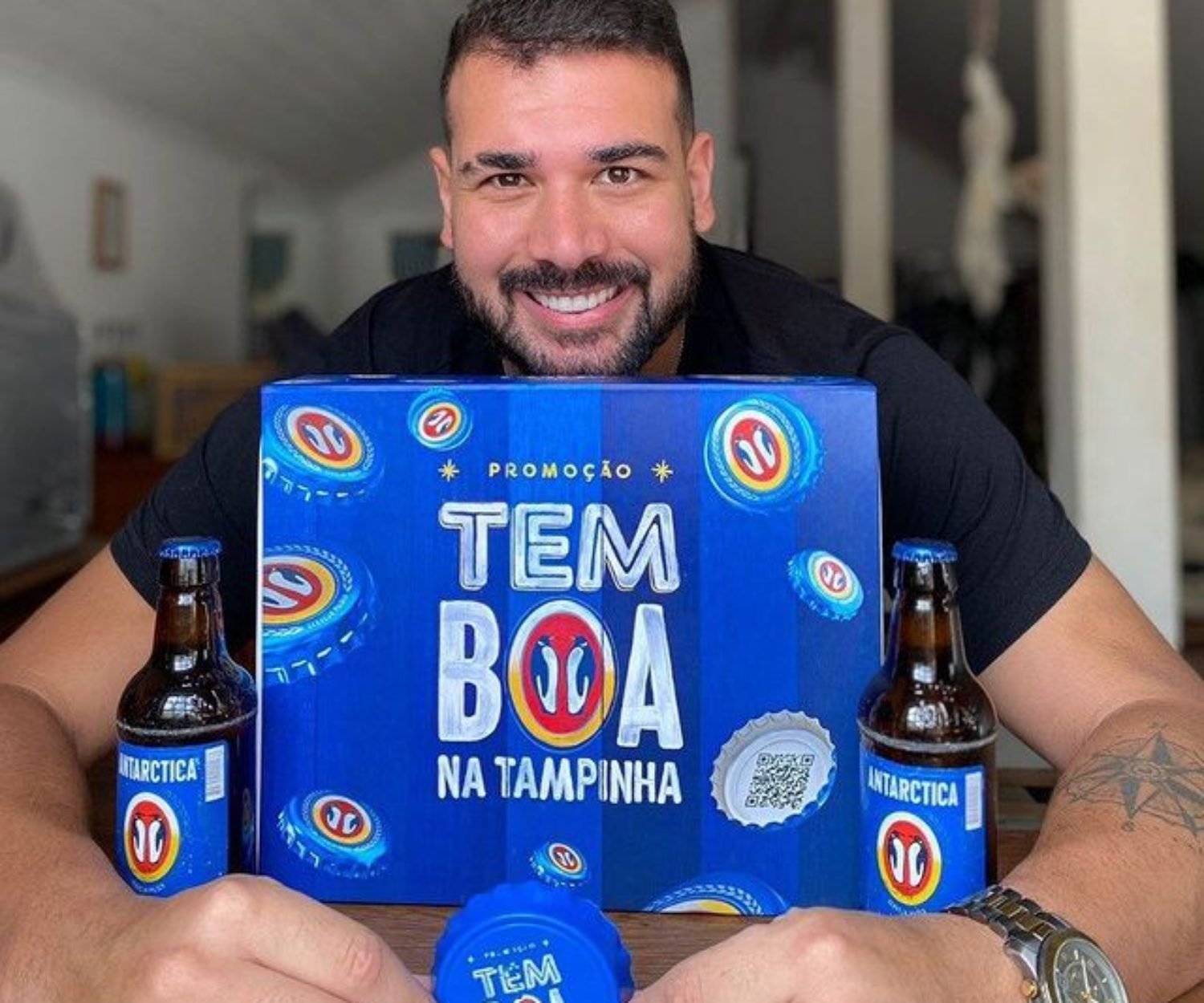 Case| Torreão no lançamento da promoção #TemBoaNaTampinha da Antarctica
