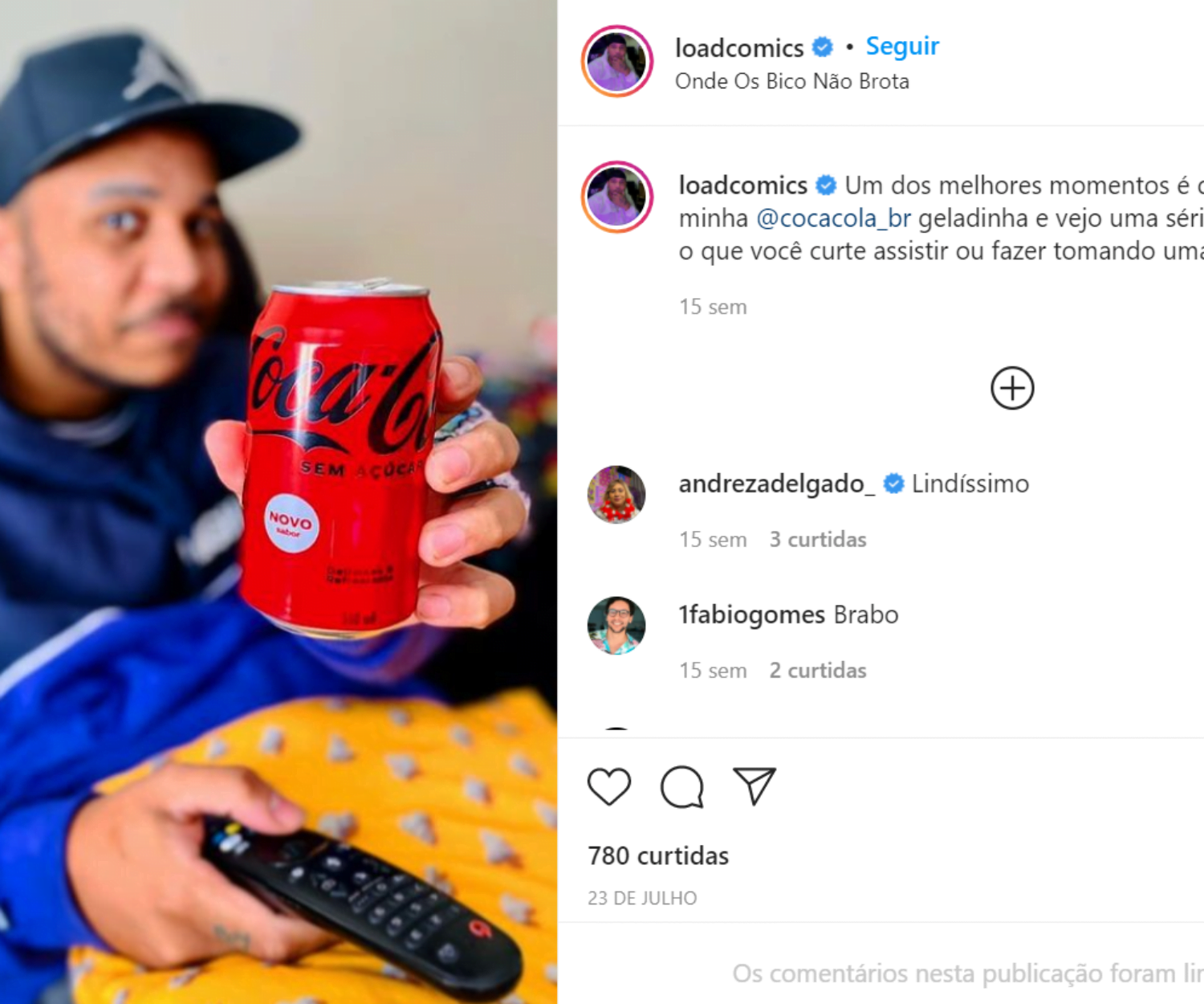 Case| Load e CocaCola na linha Breaks