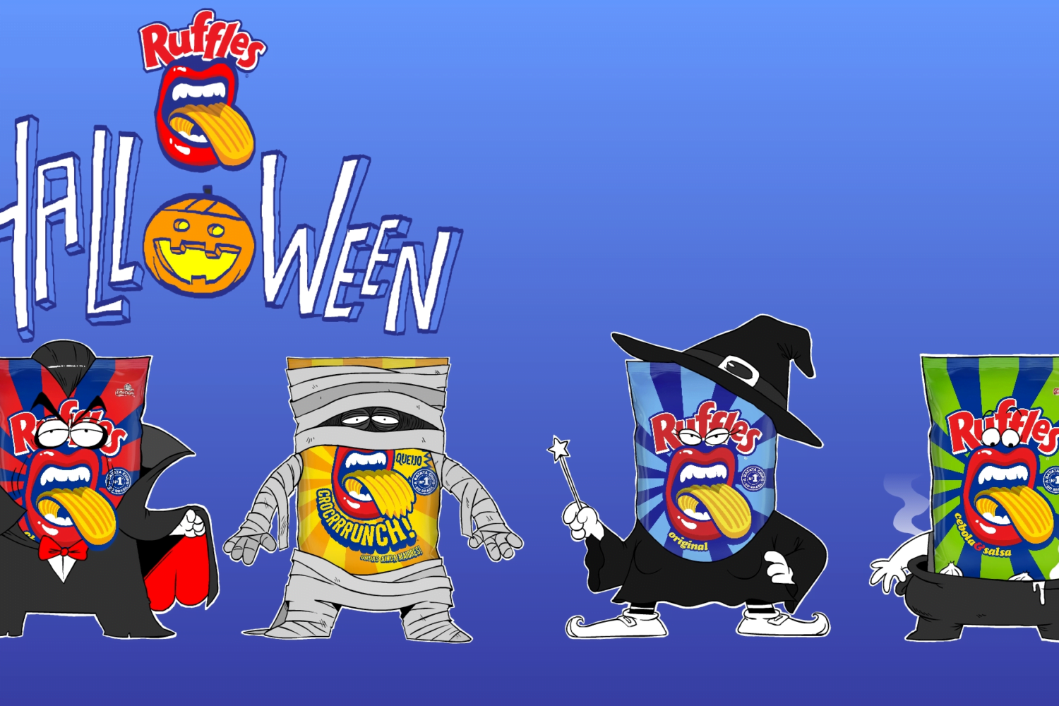 Rabisco em campanha para Ruffles