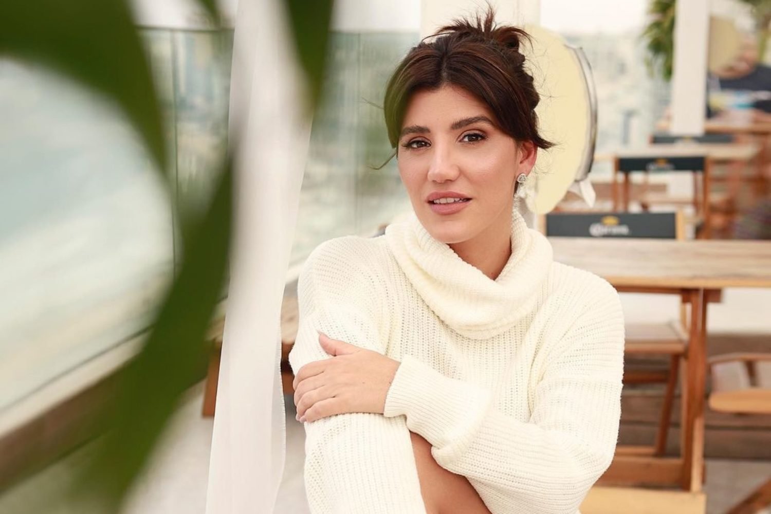 Tati Infante em campanha para Comfortflex