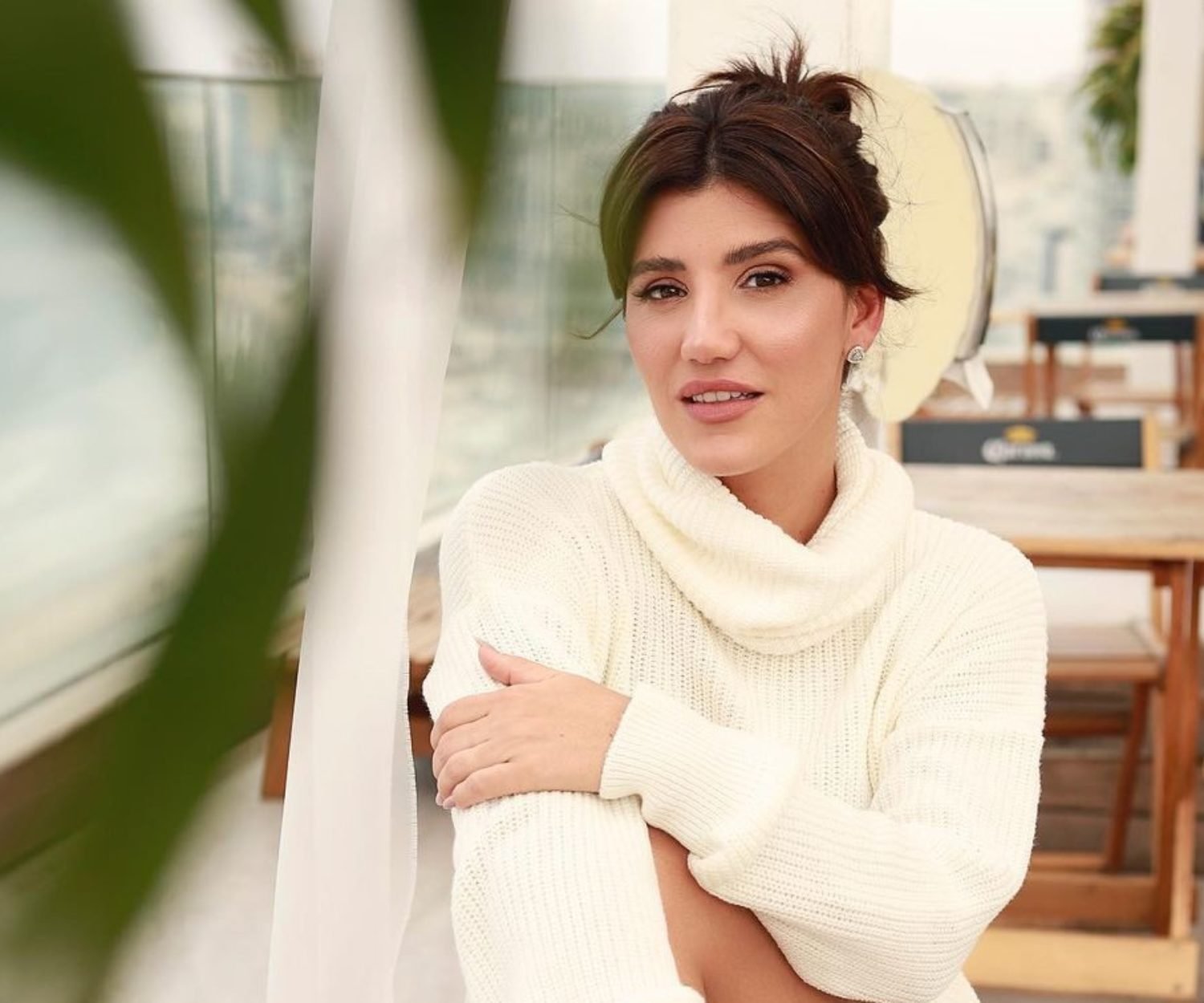Tati Infante em campanha para Comfortflex