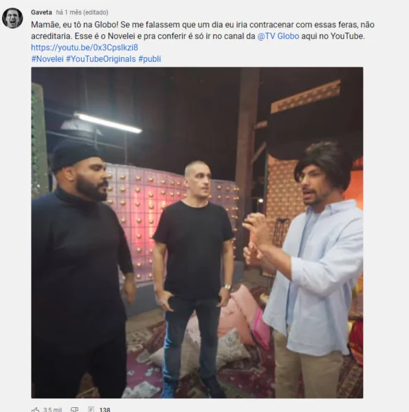 Post aba comunidade Youtube