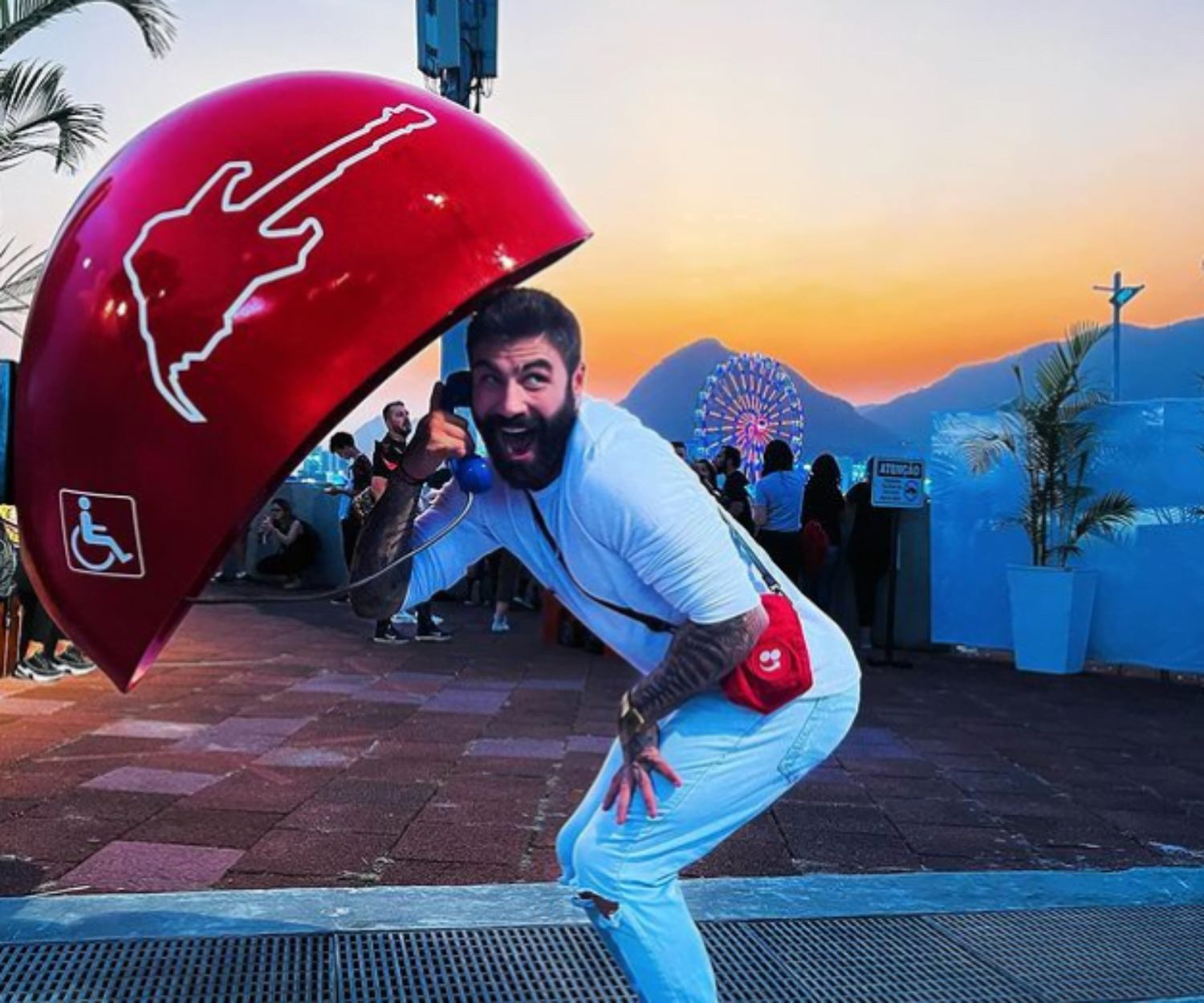 Brono no Rock In Rio com Ifood