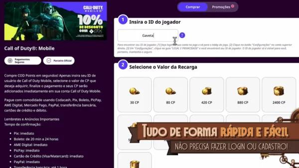 ID Free Fire de Influenciadores e jogadores famosos