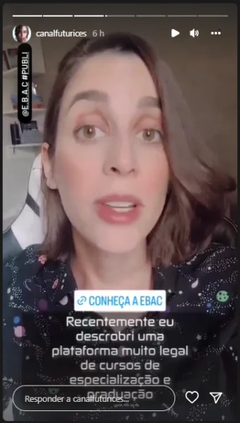 Story primeira divulgação EBAC